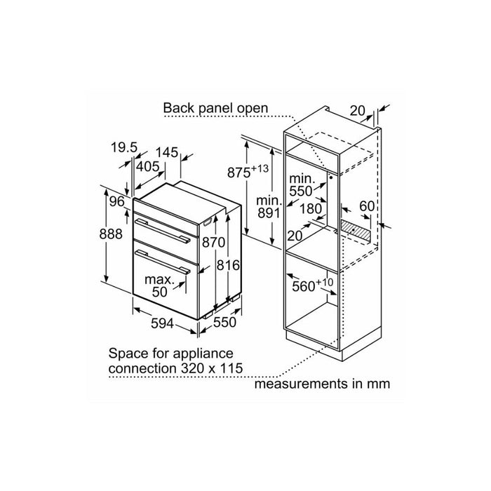 Neff N30 U1DCC0AK3B Double Electric Oven - Black Image 7