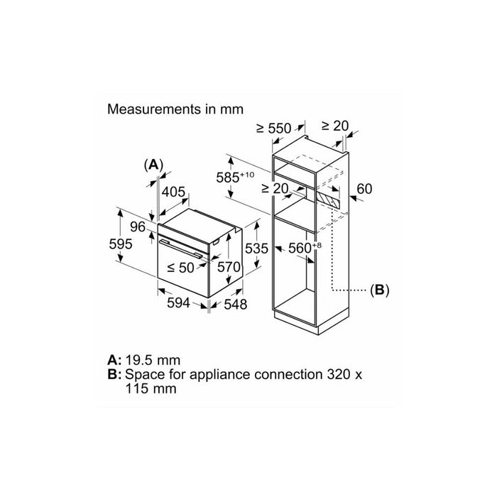 Neff N50 B2ACH7AG7B Single Pyrolytic Oven - Graphite Grey Image 7