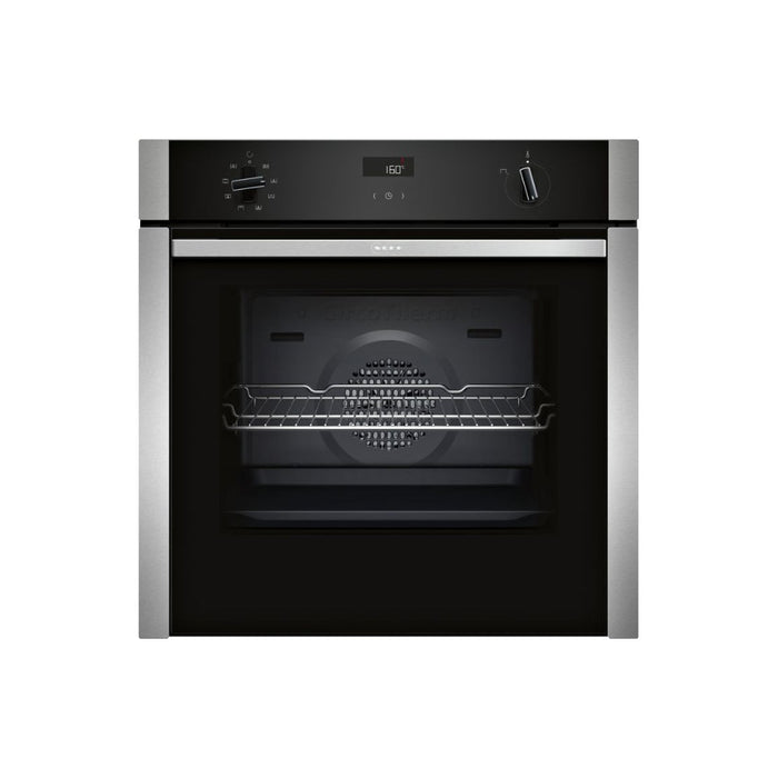 Neff N50 B4ACF1AN3B Single Slide&Hide Electric Oven - St/Steel Image 1