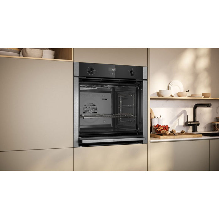 Neff N50 B4ACF1AN3B Single Slide&Hide Electric Oven - St/Steel Image 6