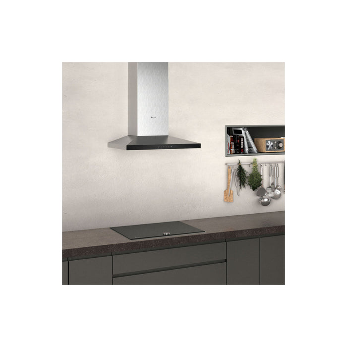 Neff N50 D64QFM1N0B Slim Pyramid Chimney Hood - St/Steel Image 2