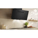Neff N50 D85IFN1S0B 80cm Angled Chimney Hood - Black Glass Image 3
