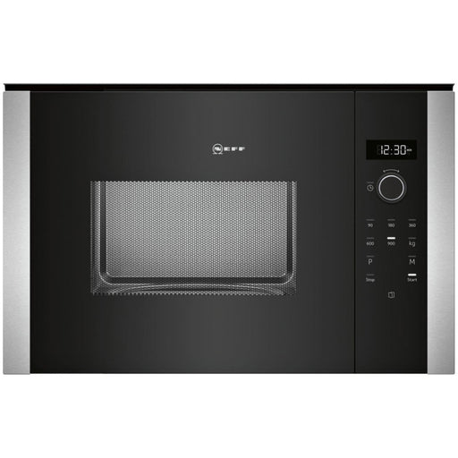 Neff N50 HLAWD53N0B 900W Microwave - Black w/Steel Trim Image 1
