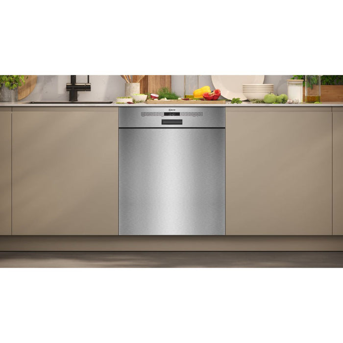 Neff N50 S145HTS01G S/I 13 Place Dishwasher - Brushed Steel Image 3