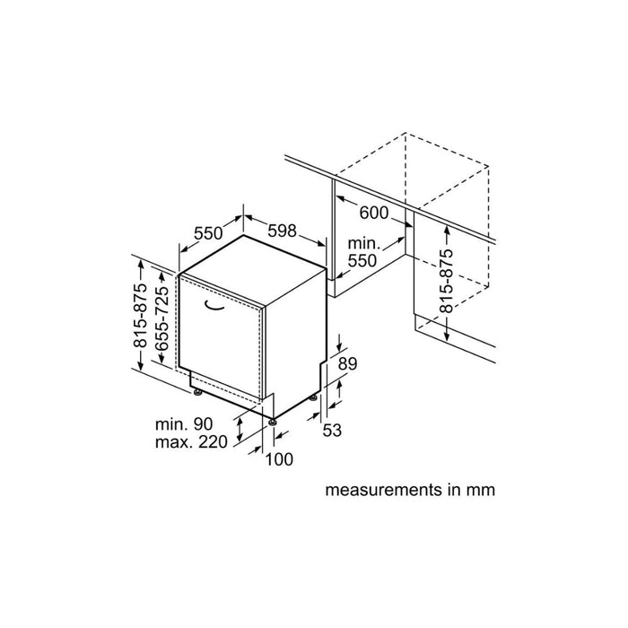 Neff N50 S155HVX00G F/I 14 Place Dishwasher Image 10