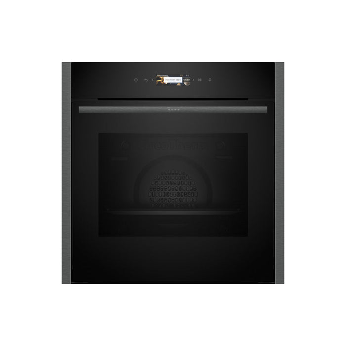 Neff N70 B24CR31G0B Single Electric Oven - Black w/Graphite Trim Image 1