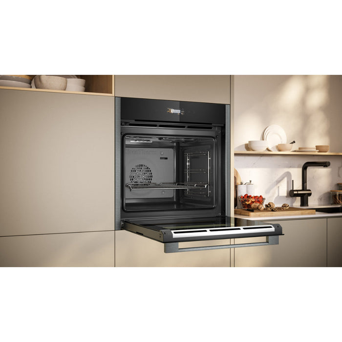 Neff N70 B24CR31G0B Single Electric Oven - Black w/Graphite Trim Image 5