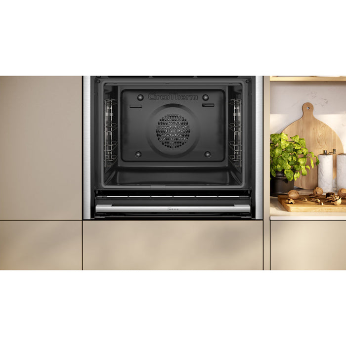 Neff N70 B24CR71G0B Single Pyrolytic Oven - Black w/Graphite Trim Image 3