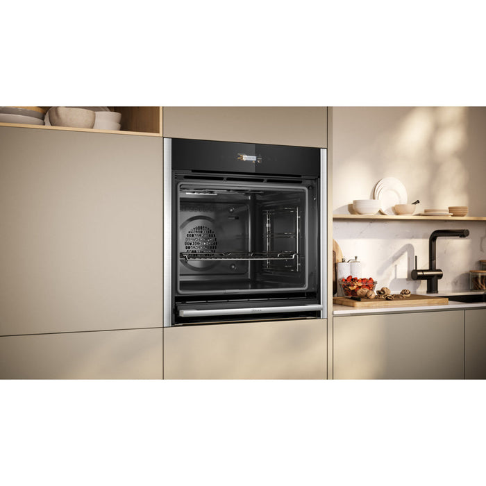 Neff N70 B24CR71G0B Single Pyrolytic Oven - Black w/Graphite Trim Image 5