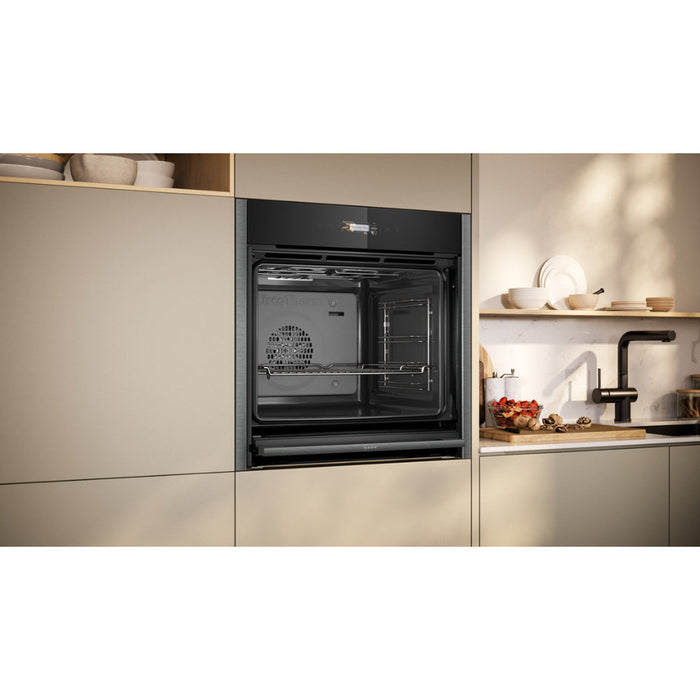 Neff N70 B54CR31G0B Single Slide & Hide Electric Oven Image 5
