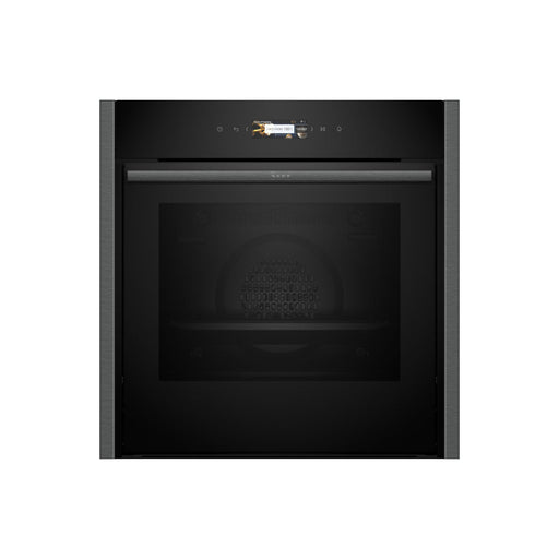 Neff N70 B54CR71G0B Single Slide & Hide Pyrolytic Oven - Black w/Graphite Trim Image 1