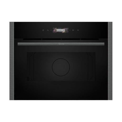 Neff N70 C24GR3XG1B B/I 1000W Compact Microwave & Grill - Black w/Graphite Trim Image 1