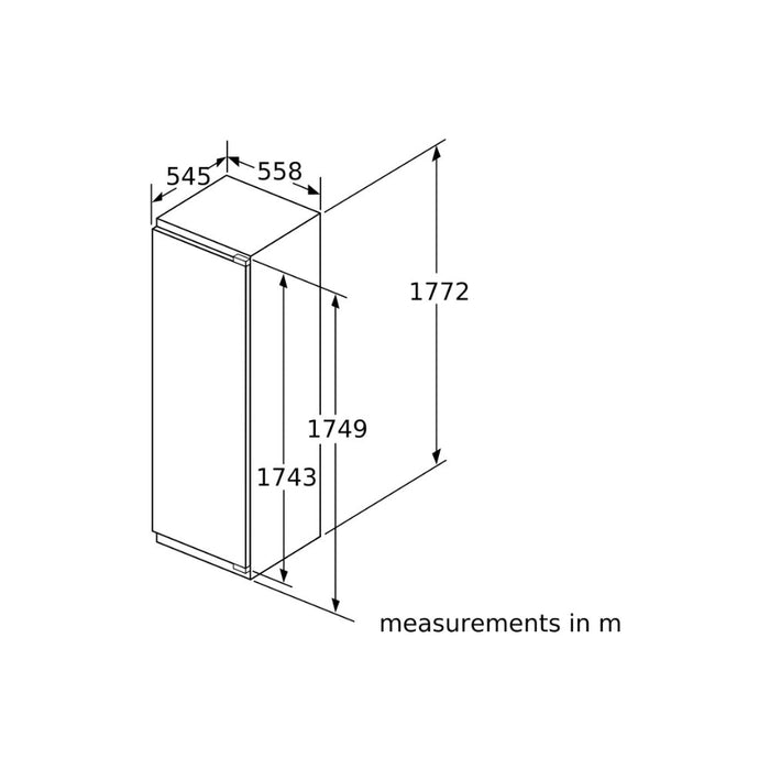 Neff N70 KI1813FE0G B/I Tall Larder Fridge Image 2