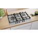 Neff N70 T27CIS8N0 75cm Gas Hob - St/Steel Image 5