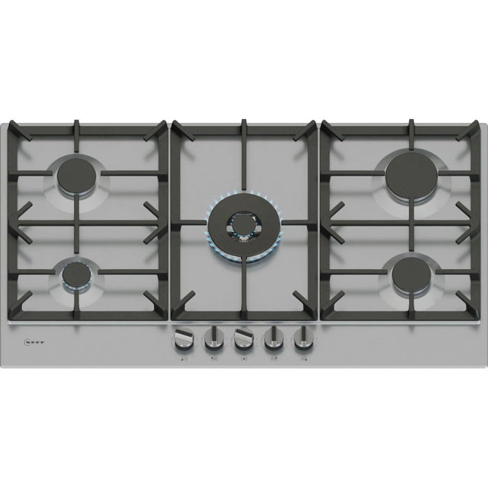 Neff N70 T29CIR8N0 90cm Gas Hob - St/Steel Image 1