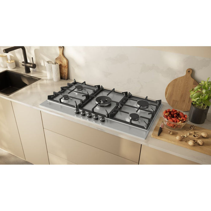 Neff N70 T29CIR8N0 90cm Gas Hob - St/Steel Image 5