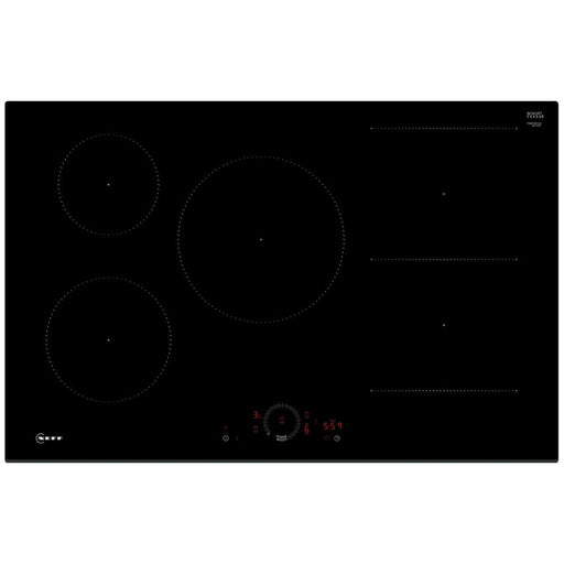 Neff N70 T58FHW1L0 80cm Induction Hob - Black Glass Image 1