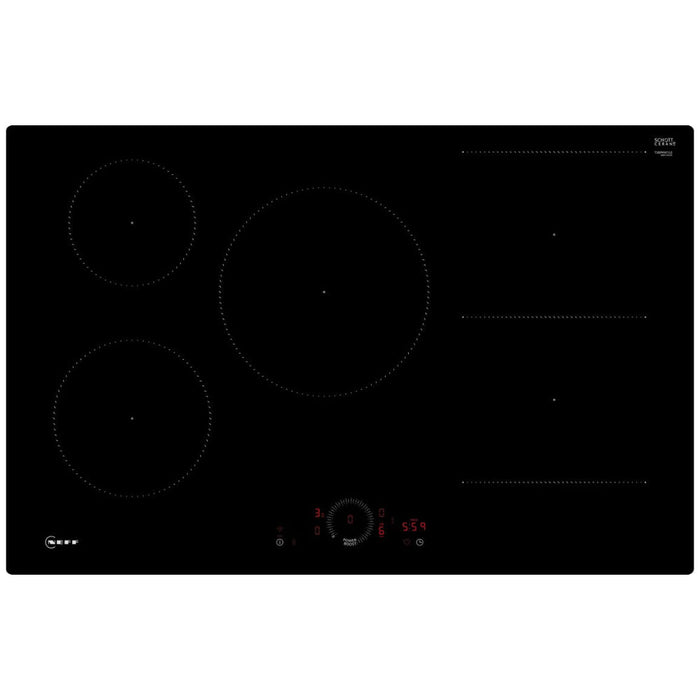 Neff N70 T58PHW1L0 80cm Induction Hob - Black Glass Image 1