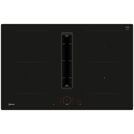 Neff N70 V58NHQ4L0 80cm Venting Combi Induction Hob (Surface Mount) - Black Glass Image 1