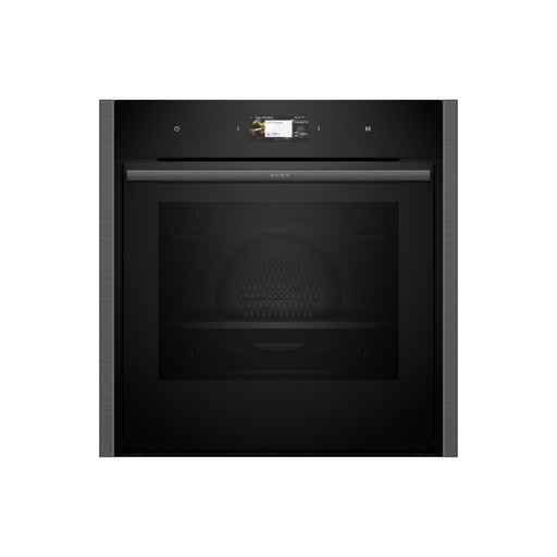 Neff N90 B64CS71G0B Single Slide & Hide Pyrolytic Oven - Black w/Graphite Trim Image 1