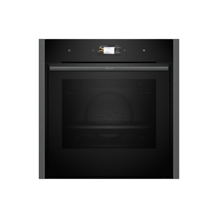 Neff N90 B64CS71G0B Single Slide & Hide Pyrolytic Oven - Black w/Graphite Trim Image 1