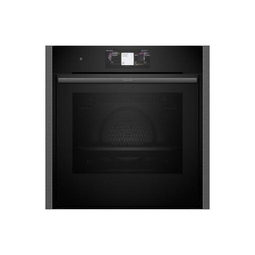 Neff N90 B64CT73G0B Single Slide & Hide Pyrolytic Oven - Black w/Graphite Trim Image 1