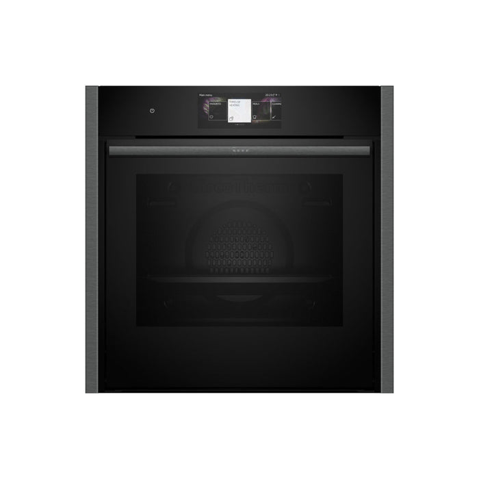 Neff N90 B64CT73G0B Single Slide & Hide Pyrolytic Oven - Black w/Graphite Trim Image 1