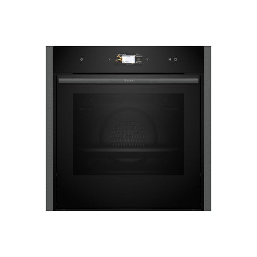 Neff N90 B64FS31G0B Single Slide & Hide Electric Oven w/Steam - Black w/Graphite Trim Image 1