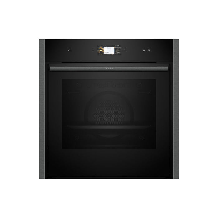 Neff N90 B64FS31G0B Single Slide & Hide Electric Oven w/Steam - Black w/Graphite Trim Image 1