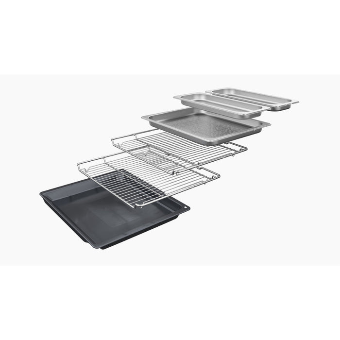 Neff N90 B64FS31G0B Single Slide & Hide Electric Oven w/Steam - Black w/Graphite Trim Image 5