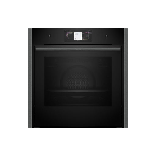 Neff N90 B64FT53G0B Single Slide & Hide Electric Oven w/Steam - Black w/Graphite Trim Image 1