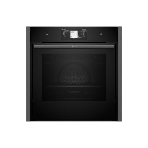 Neff N90 B64VT73G0B Single Slide & Hide Pyrolytic Oven w/Steam - Black w/Graphite Trim Image 1
