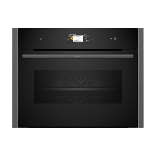 Neff N90 C24FS31G0B Compact Oven w/Steam - Black w/Graphite Trim Image 1