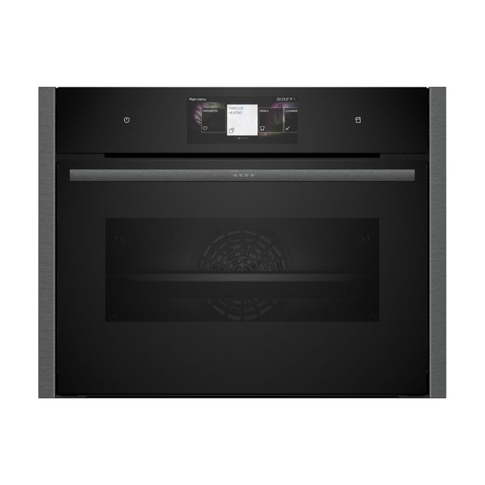 Neff N90 C24FT53G0B Compact Oven w/Steam - Black w/Graphite Trim Image 1