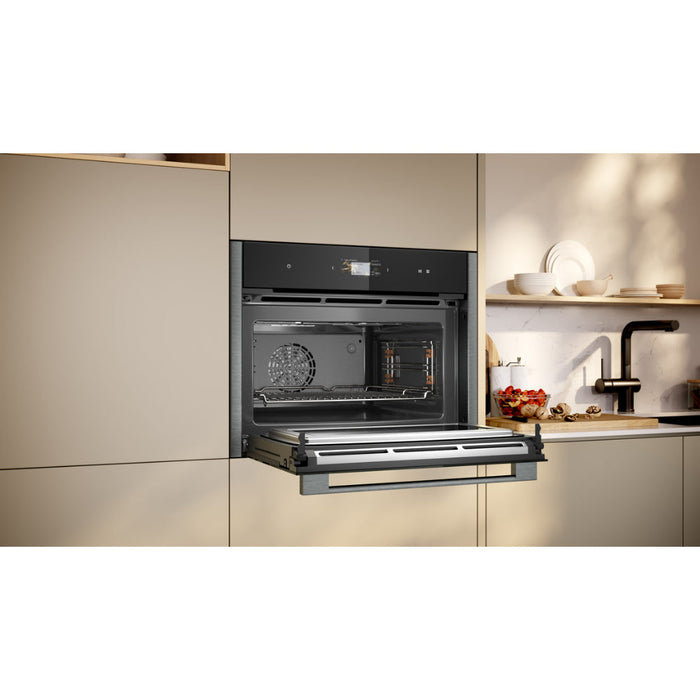 Neff N90 C24MS31G0B Compact Electric Oven & Microwave - Black w/Graphite Trim Image 5