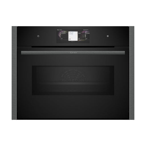 Neff N90 C24MT73G0B Compact Pyrolytic Oven & Microwave - Black w/Graphite Trim Image 1
