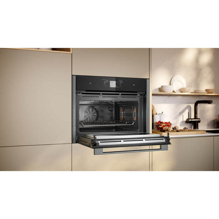 Neff N90 C24MT73G0B Compact Pyrolytic Oven & Microwave - Black w/Graphite Trim Image 5