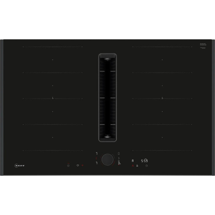 Neff N90 V68AUX4C0 80cm Venting Flex Induction Hob - Black Glass Image 1