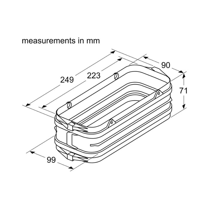 Neff Z861SS1 Flat Duct Connector - Black Image 2