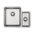 Prima+ 1.5B R25 LH Undermount Sink - St/Steel Image 1