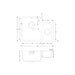Prima+ 1.5B R25 LH Undermount Sink - St/Steel Image 3