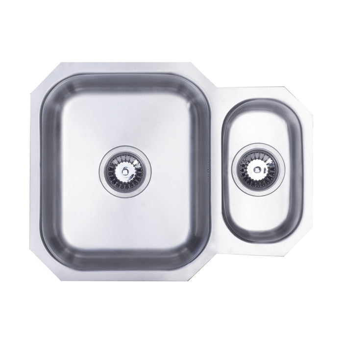 Prima 1.5B Undermount Reversible Sink - Polished Steel Image 1