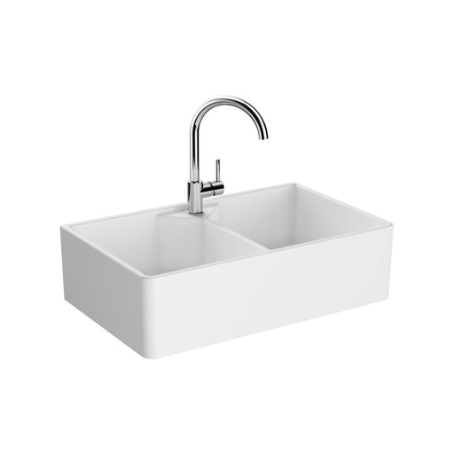 Prima 2B Belfast Ceramic Sink (Inc. Waste) - White Image 1