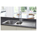 Prima Deep 1.5B & Drainer Inset Sink - Polished Steel Image 2