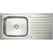 Prima Deep 1B & Drainer Inset Sink - Polished Steel Image 1