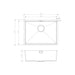 Prima+ Large 1.0B R10 Inset/Undermount Sink - St/Steel Image 3