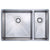 Prima+ Large 1.5B R10 LH Inset/Undermount Sink - St/Steel Image 1