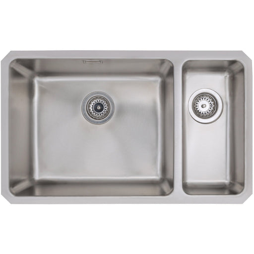 Prima+ Large 1.5B R25 LH Undermount Sink - St/Steel Image 1