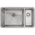 Prima+ Large 1.5B R25 LH Undermount Sink - St/Steel Image 1