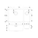 Prima+ Large 1.5B R25 LH Undermount Sink - St/Steel Image 3